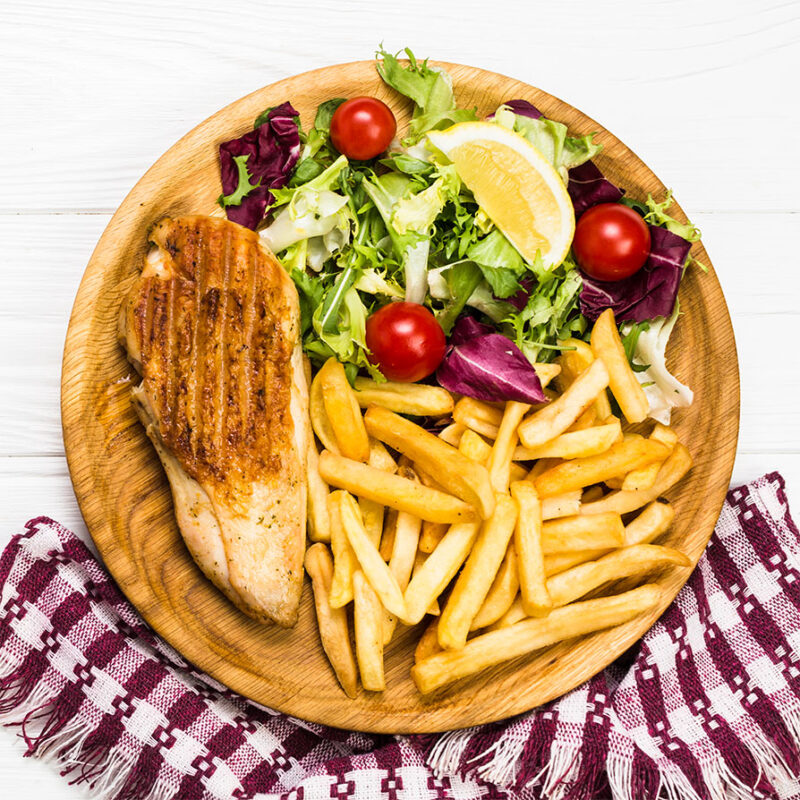 Trout fillet papillote
